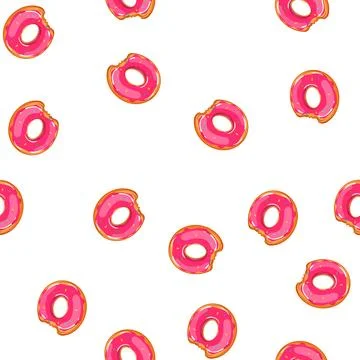 Pattern beach inflatable ring cartoon vector Illustrazione stock