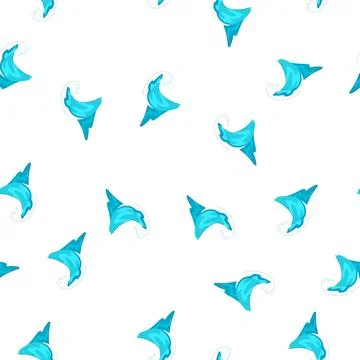 Pattern beach ocean waves cartoon vector Stockillustratie