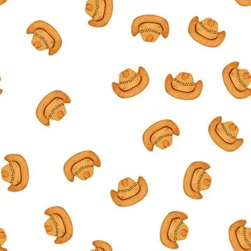 Pattern beach straw hat cartoon vector 库存插图