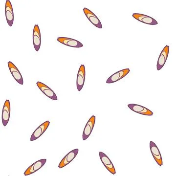 Pattern beach surfboard cartoon vector 库存插图