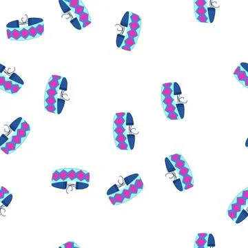 Pattern bead friendship bracelet cartoon vector Stock Illustration