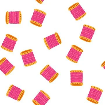 Pattern beaded bracelet churi indian cartoon vector 스톡 일러스트