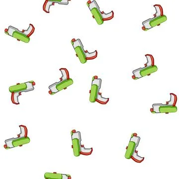 Pattern beam blaster gun cartoon vector 库存插图