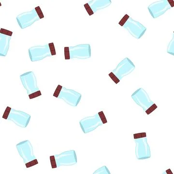 Pattern beans coffee jar cartoon vector 库存插图