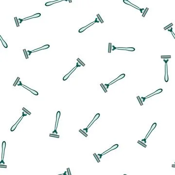 Pattern beard shaver cartoon vector Stock Illustration