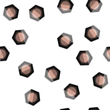Pattern beauty blush compact cartoon vector Stock Illustration