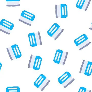 Pattern beauty eye cream cartoon vector Stock Illustration