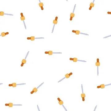 Pattern beauty serum dropper cartoon vector Stock Illustration