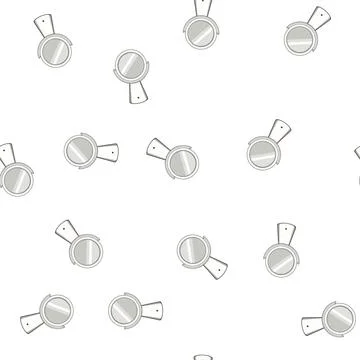 Pattern beauty table mirror cartoon vector Stock Illustration