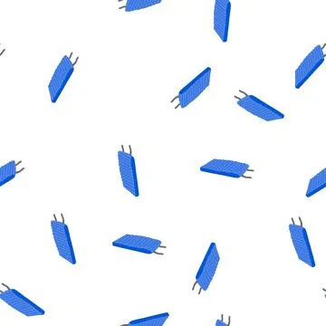 Pattern bed sleeping pad cartoon vector イラスト素材