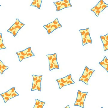 Pattern bedroom throw pillows cartoon vector イラスト素材