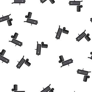 Pattern beef smoker bbq cartoon vector Illustrazione stock