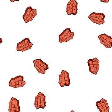 Pattern beef steak grill cartoon vector Ilustración de archivo