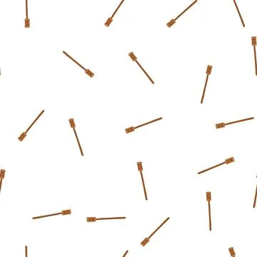 Pattern beekeeping honey dipper stick cartoon vector Stock Illustration