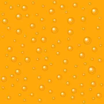 Pattern beer bubbles. Vector flat illustration. Stock Illustration
