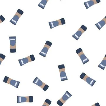 Pattern beige foundation cream cartoon vector Stock Illustration