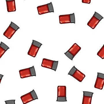 Pattern bell siren cartoon vector Stock Illustration