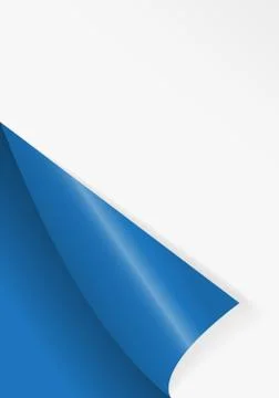 Pattern of bent corner for free filling of blue color.  Illustration. Stock Illustration
