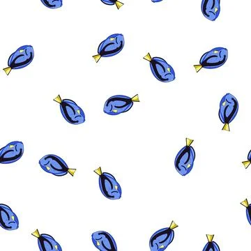 Pattern betta decorative fish cartoon vector Stock Illustration