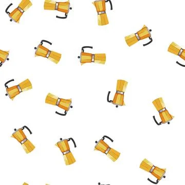 Pattern beverage moka pot coffee cartoon vector 스톡 일러스트