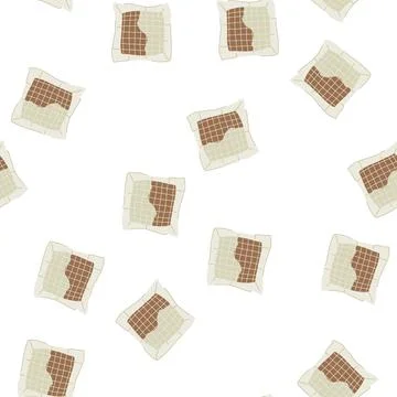 Pattern beverage teabag cartoon vector Stock Illustration