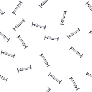 Pattern bicycle floor pump for inflating tires Stock Illustration