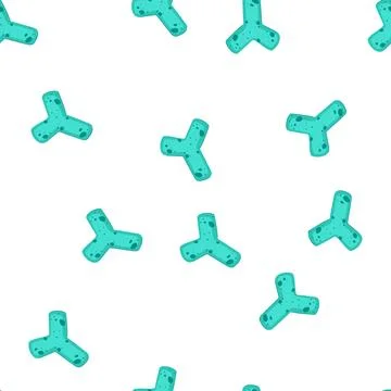 Pattern bifidobacterium cell representing healthy gut microbiome 스톡 일러스트