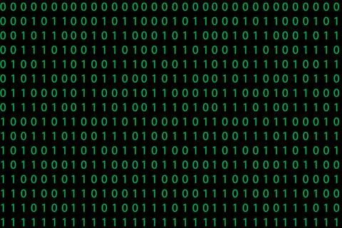 Pattern with binary code Pattern with binary code on dark background Copyr... Stock Photos