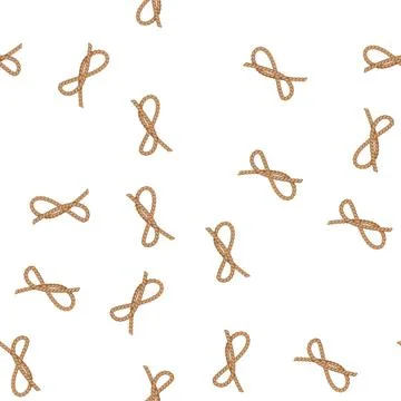 Pattern binding rope knot cartoon vector Illustrazione stock