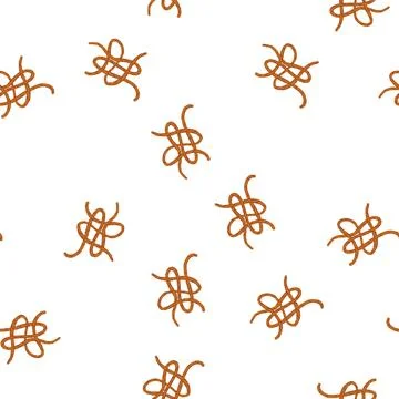 Pattern binding rope knot cartoon vector Illustrazione stock