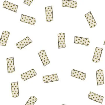 Pattern biodegradable beeswax food wrap cartoon vector Stock Illustration