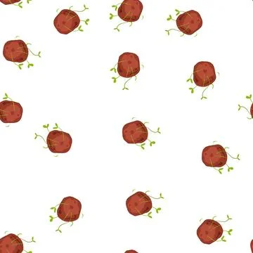 Pattern biodiversity grass seed bomb cartoon vector 스톡 일러스트