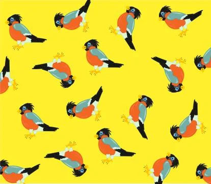 Pattern from birds Stock Illustration
