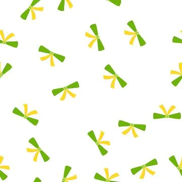 Pattern birthday bright bow cartoon vector Stock Illustration