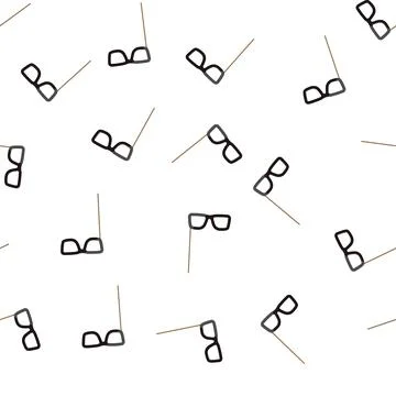 Pattern birthday photo booth prop cartoon vector Stockillustratie