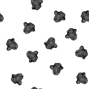 Pattern bituminous coal ore cartoon vector Stock Illustration