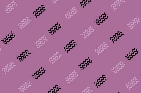 Pattern of black and pink geometric shapes in retro, memphis 80s 90s style 스톡 일러스트