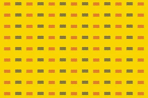 Pattern of black and pink geometric shapes in retro, memphis 80s 90s style 스톡 일러스트