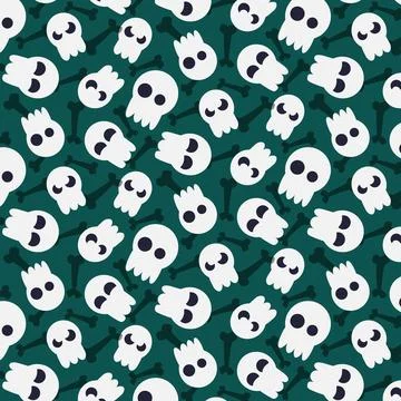 Pattern black and white in a cute style, vector art, for background, for text Stock Illustration
