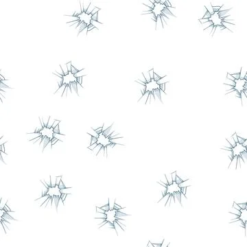 Pattern black broken glass cartoon vector Stock Illustration