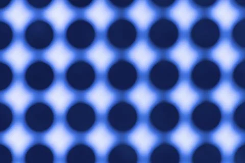 Pattern of black circles on blue paper Stock Illustration