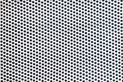 Pattern of black dots lines on white surface as background Stock Photos