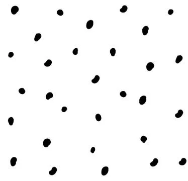 Pattern with black dots on white background. Vector modern illustration Stock Illustration