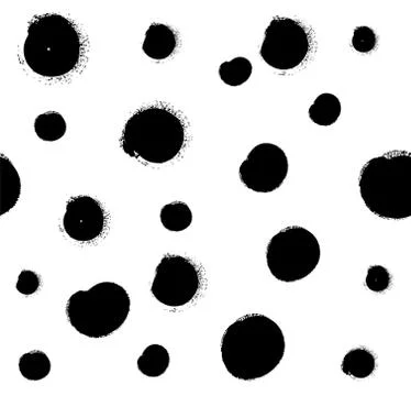 Pattern with black dots on white background. Vector modern illustration Stock Illustration