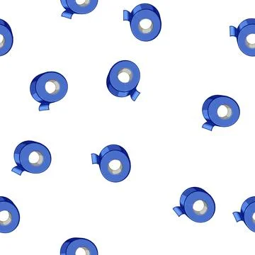 Pattern black electrical tape cartoon vector Stock Illustration