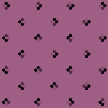 Pattern of black geometric shapes in retro, memphis 80s 90s style. Point groups Illustrazione stock