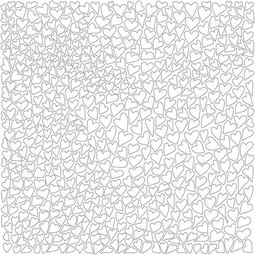 Pattern with black hearts. Valentine's Day. Gift wrap, print, cloth, cute b.. Stock Illustration