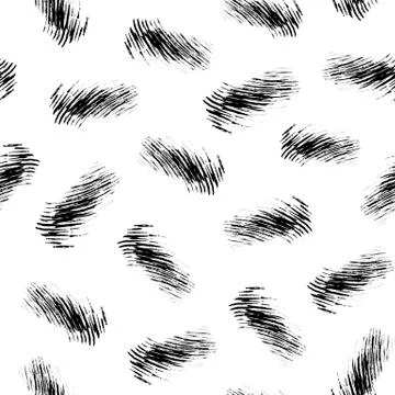 Pattern with black ink strokes Stock Illustration