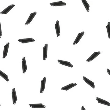 Pattern black iron skillet cartoon vector Stock Illustration
