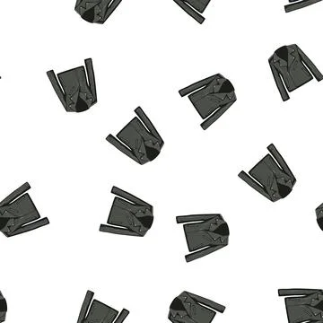 Pattern black leather jacket male cartoon vector イラスト素材